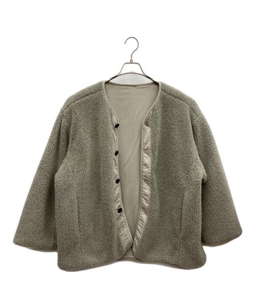 CLANE（クラネ）CLANE (クラネ) リバーシブルボアブルゾン グレー サイズ:Fの古着・服飾アイテム