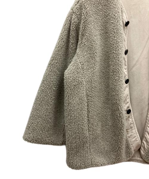 CLANE（クラネ）CLANE (クラネ) リバーシブルボアブルゾン グレー サイズ:Fの古着・服飾アイテム