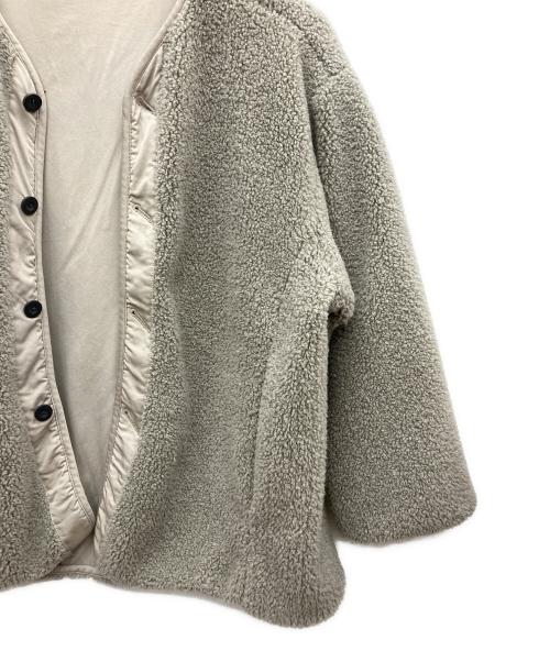 CLANE（クラネ）CLANE (クラネ) リバーシブルボアブルゾン グレー サイズ:Fの古着・服飾アイテム