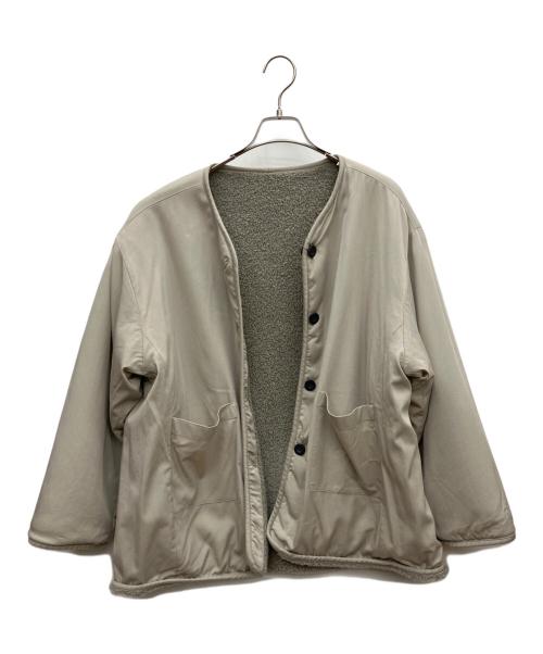 CLANE（クラネ）CLANE (クラネ) リバーシブルボアブルゾン グレー サイズ:Fの古着・服飾アイテム