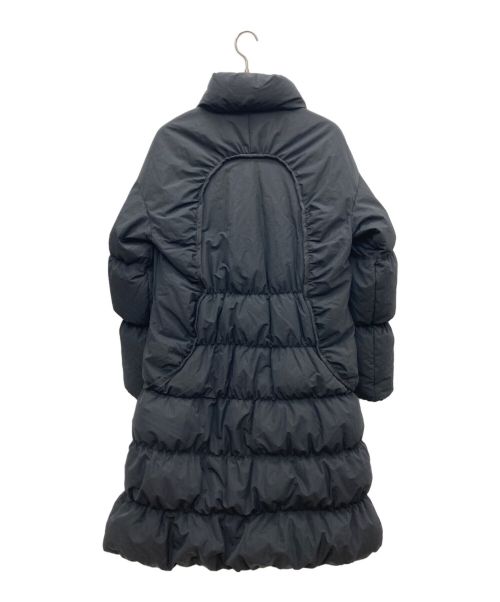 UN3D.（アンスリード）UN3D. (アンスリード) ギャザーロングダウンコート ブラック サイズ:38 未使用品の古着・服飾アイテム