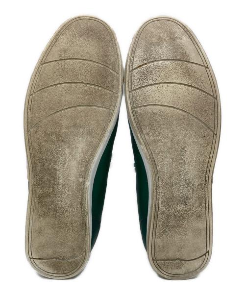 DOLCE & GABBANA（ドルチェ＆ガッバーナ）DOLCE & GABBANA (ドルチェ＆ガッバーナ) スニーカー グリーン×ホワイト サイズ:8の古着・服飾アイテム