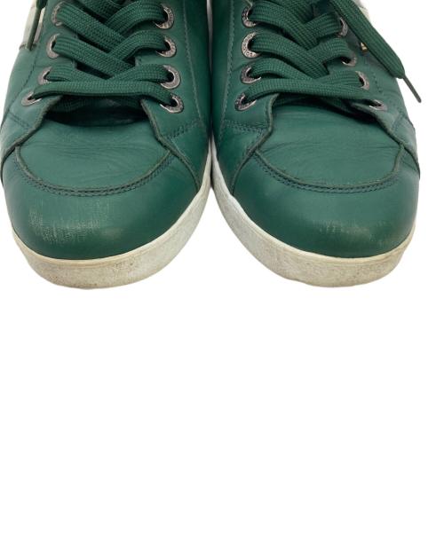 DOLCE & GABBANA（ドルチェ＆ガッバーナ）DOLCE & GABBANA (ドルチェ＆ガッバーナ) スニーカー グリーン×ホワイト サイズ:8の古着・服飾アイテム