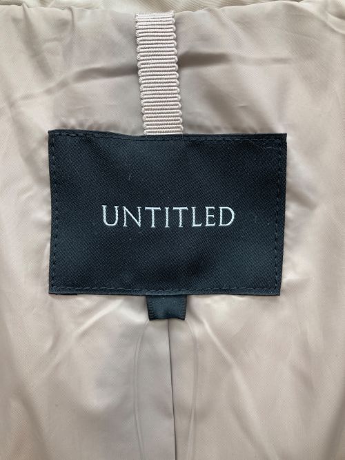 UNTITLED（アンタイトル）UNTITLED (アンタイトル) ダウンコート ベージュ サイズ:S 未使用品の古着・服飾アイテム