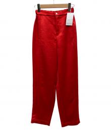 Adam et Rope（アダム エ ロペ）の古着「ウェーブサテンイージーパンツ」｜レッド