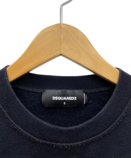DSQUARED2（ディースクエアード）DSQUARED2 (ディースクエアード) スウェット ブラック×ピンク サイズ:Ｓの古着・服飾アイテム
