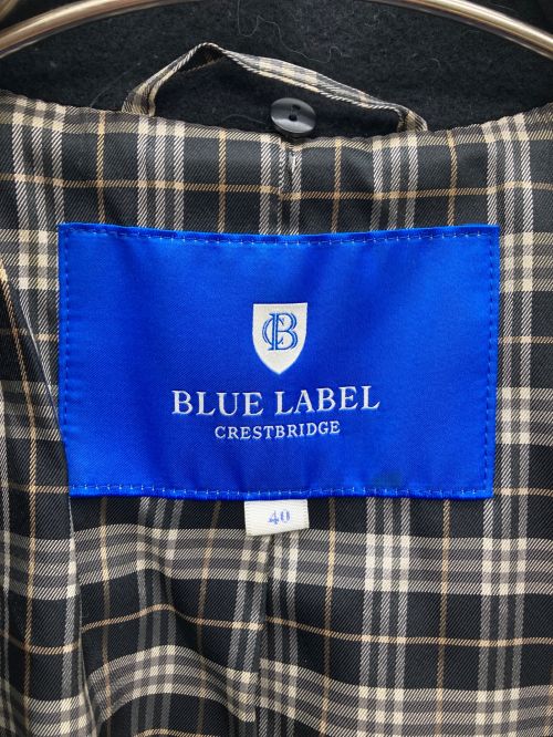 BLUE LABEL CRESTBRIDGE（ブルーレーベルクレストブリッジ）BLUE LABEL CRESTBRIDGE (ブルーレーベルクレストブリッジ) コート ブラック サイズ:40の古着・服飾アイテム