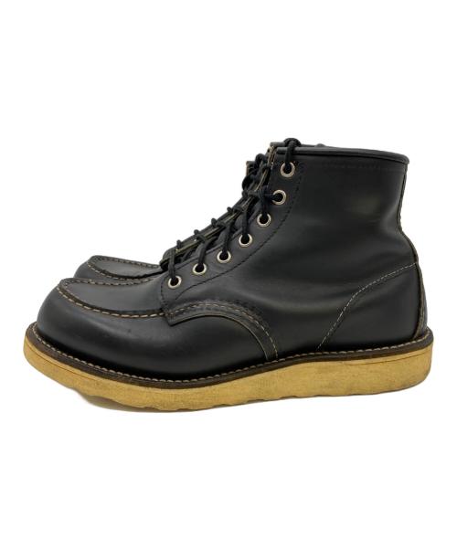 RED WING（レッドウィング）RED WING (レッドウィング) モックトゥブーツ ブラック サイズ:記載なしの古着・服飾アイテム