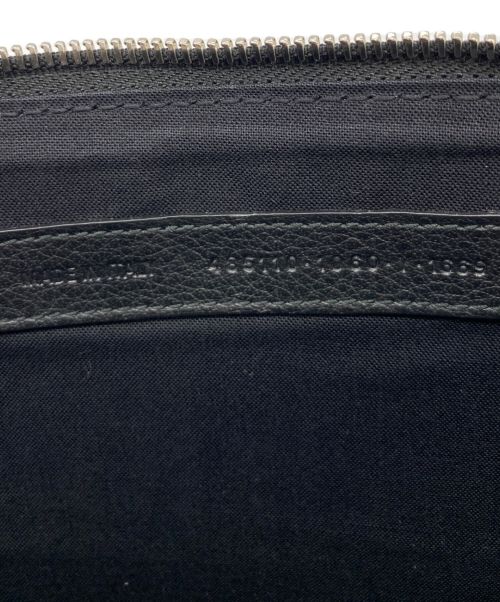BALENCIAGA（バレンシアガ）BALENCIAGA (バレンシアガ) クラッチバッグ ブラック×ホワイトの古着・服飾アイテム