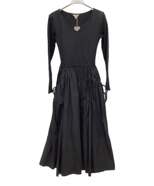 М_（エムアンダーバー）М_ (エムアンダーバー) コンビネーションドレス ブラック サイズ:2 未使用品の古着・服飾アイテム