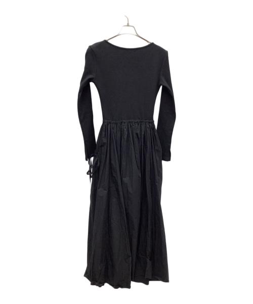 М_（エムアンダーバー）М_ (エムアンダーバー) コンビネーションドレス ブラック サイズ:2 未使用品の古着・服飾アイテム
