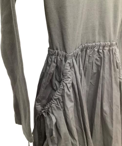 М_（エムアンダーバー）М_ (エムアンダーバー) コンビネーションドレス ブラック サイズ:2 未使用品の古着・服飾アイテム