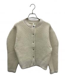 Dignite collier（ディニテ コリエ）の古着「ツイドニットカーディガン」｜アイボリー