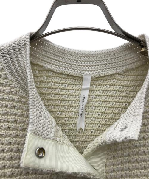 Dignite collier（ディニテ コリエ）Dignite collier (ディニテ コリエ) ツイドニットカーディガン アイボリー サイズ:FREEの古着・服飾アイテム