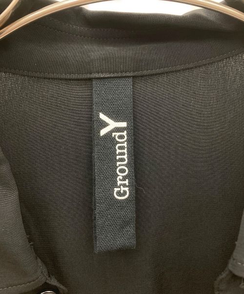 GROUND Y（グラウンドワイ）GROUND Y (グラウンドワイ) ロングシャツ ブラック サイズ:3の古着・服飾アイテム