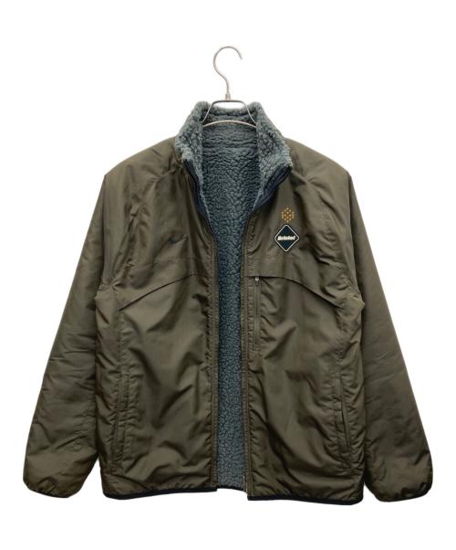 NIKE（ナイキ）NIKE (ナイキ) F.C.R.B. (エフシーレアルブリストル) リバーシブルボアジャケット ブラウン サイズ:Mの古着・服飾アイテム