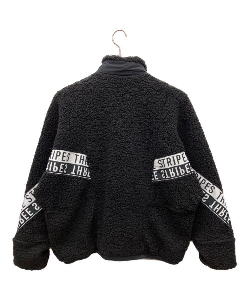 adidas（アディダス）adidas (アディダス) ビッグシルエットボアジャケット ブラック サイズ:Mの古着・服飾アイテム