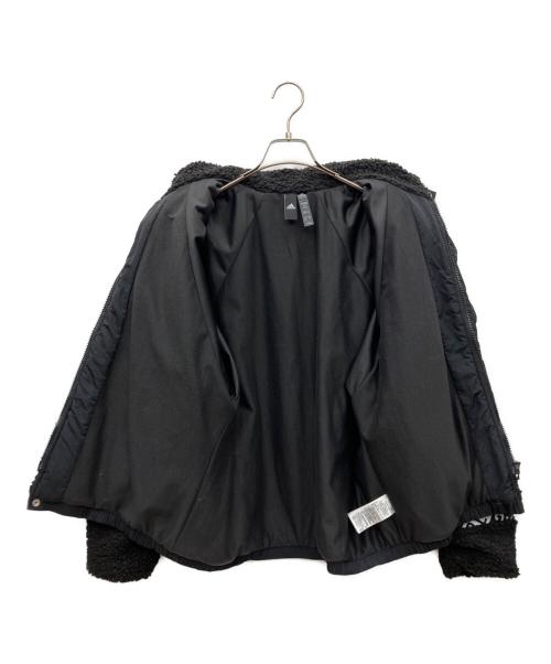 adidas（アディダス）adidas (アディダス) ビッグシルエットボアジャケット ブラック サイズ:Mの古着・服飾アイテム
