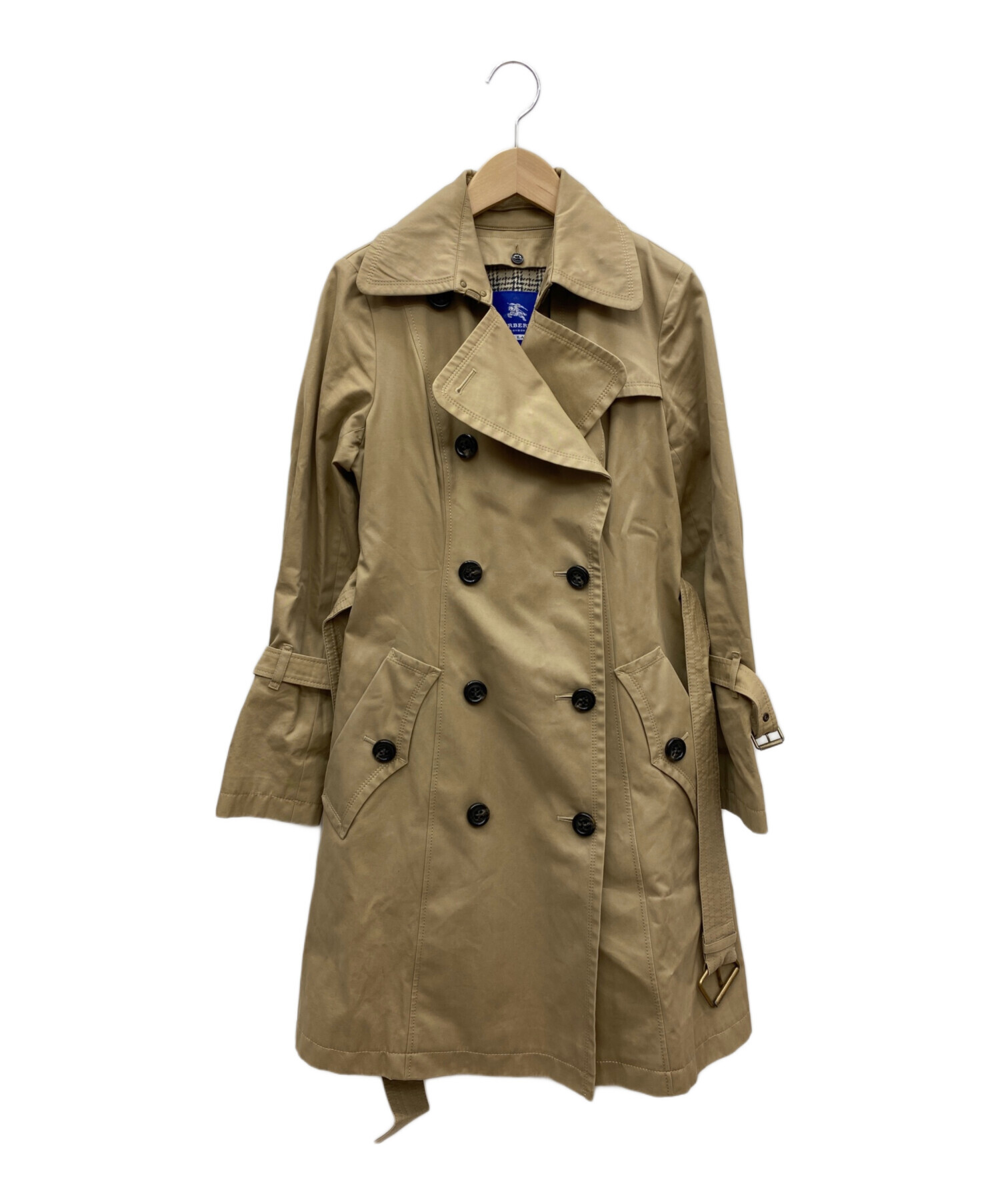 【美品】BURBERRY BLUE LABEL トレンチコート ベージュ 36 BURBERRY BLUE LABEL トレンチコート 36 BURBERRY BLUE LABEL