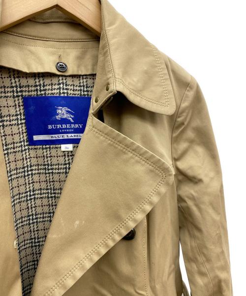 BURBERRY BLUE LABEL（バーバリー ブルー レーベル）BURBERRY BLUE LABEL (バーバリーブルーレーベル) トレンチコート ベージュ サイズ:36の古着・服飾アイテム