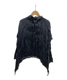 PLEATS PLEASE（プリーツプリーズ）の古着「プリーツブラウス」｜ブラック