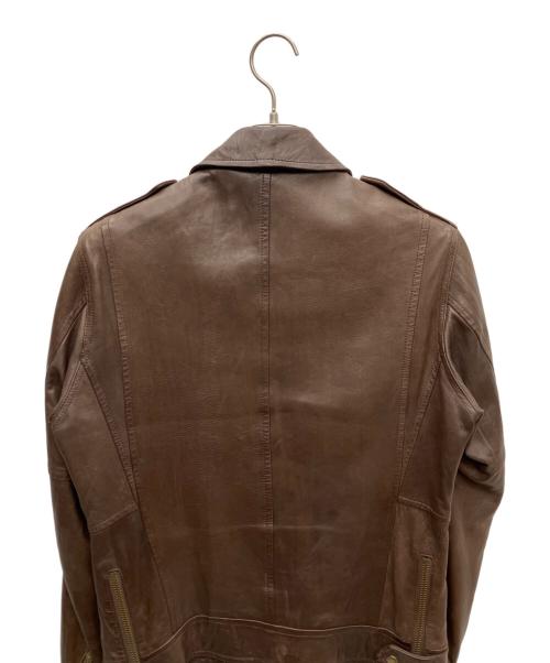 AVIREX（アヴィレックス）AVIREX (アヴィレックス) ラムレザージャケット ブラウン サイズ:Mの古着・服飾アイテム