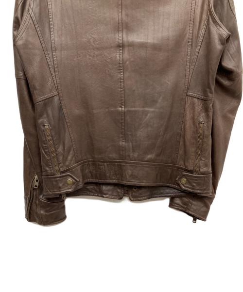 AVIREX（アヴィレックス）AVIREX (アヴィレックス) ラムレザージャケット ブラウン サイズ:Mの古着・服飾アイテム
