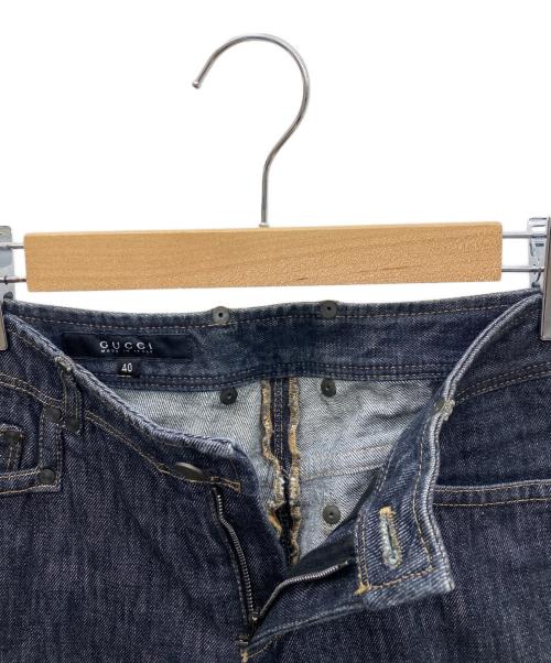 GUCCI（グッチ）GUCCI (グッチ) フレアデニムパンツ インディゴ サイズ:40の古着・服飾アイテム