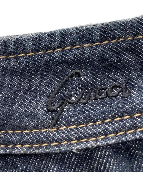 GUCCI（グッチ）GUCCI (グッチ) フレアデニムパンツ インディゴ サイズ:40の古着・服飾アイテム