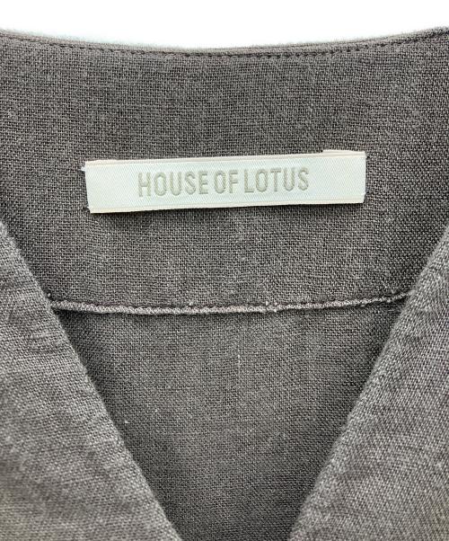 house of lotus（ハウスオブロータス）house of lotus (ハウスオブロータス) リネンワンピース ブラウン サイズ:Mの古着・服飾アイテム