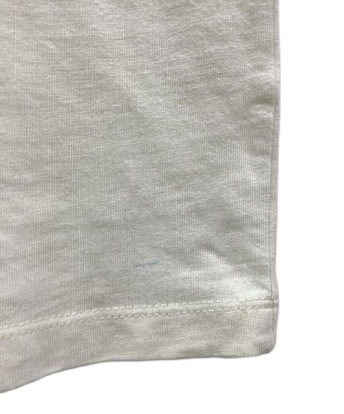 maison kitsune（メゾンキツネ）maison kitsune (メゾンキツネ) コットンリネンプリントTシャツ ベージュ サイズ:Sの古着・服飾アイテム