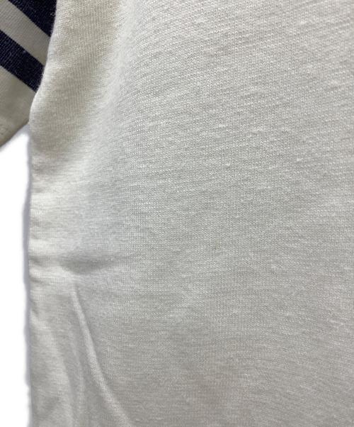 maison kitsune（メゾンキツネ）maison kitsune (メゾンキツネ) コットンリネンプリントTシャツ ベージュ サイズ:Sの古着・服飾アイテム