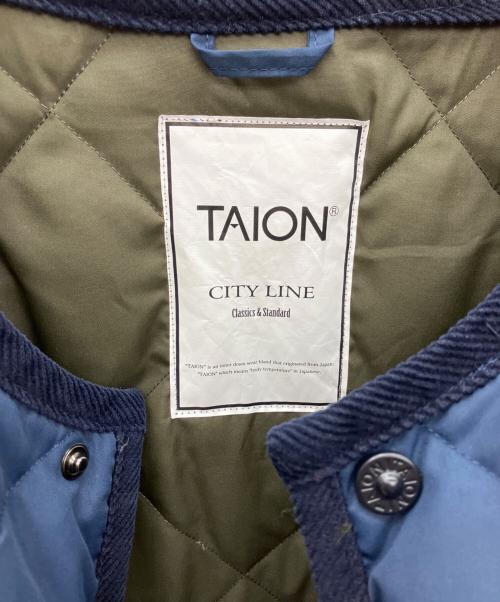 TAION（タイオン）TAION (タイオン) ダウンコート ネイビー サイズ:Sの古着・服飾アイテム