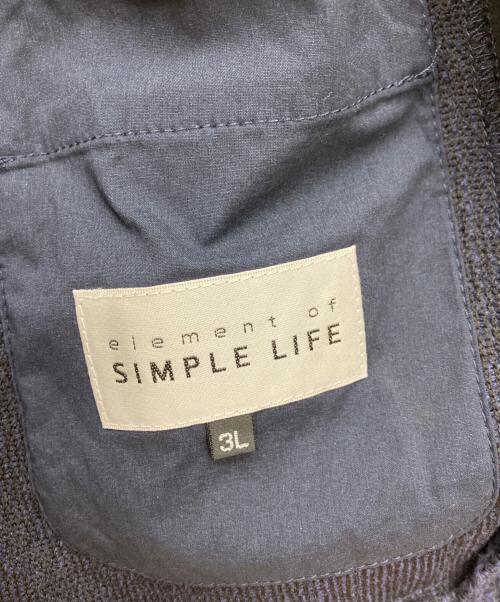 SIMPLE LIFE（シンプルライフ）SIMPLE LIFE (シンプルライフ) ジャケット ネイビー サイズ:3L 未使用品の古着・服飾アイテム