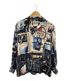 WACKO MARIA×Jean-Michel Basquiat（ワコマリア×ジャン ミシェル バスキア）の古着「ハワイアンシャツ」｜ベージュ×ブラック