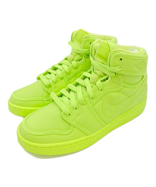 NIKE（ナイキ）NIKE (ナイキ) BILLIE EILISH (ビリーアイリッシュ) Air Jordan 1 High KO 黄緑 サイズ:㎝ 23 未使用品の古着・服飾アイテム