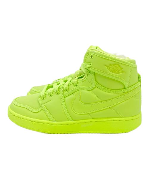 NIKE（ナイキ）NIKE (ナイキ) BILLIE EILISH (ビリーアイリッシュ) Air Jordan 1 High KO 黄緑 サイズ:㎝ 23 未使用品の古着・服飾アイテム