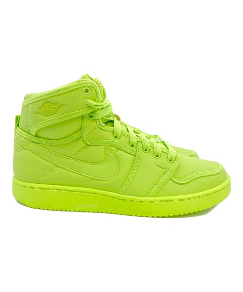NIKE（ナイキ）NIKE (ナイキ) BILLIE EILISH (ビリーアイリッシュ) Air Jordan 1 High KO 黄緑 サイズ:㎝ 23 未使用品の古着・服飾アイテム
