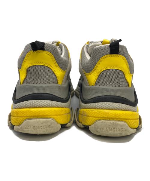 BALENCIAGA（バレンシアガ）BALENCIAGA (バレンシアガ) トリプルS グレー×イエロー サイズ:JP 27.5の古着・服飾アイテム