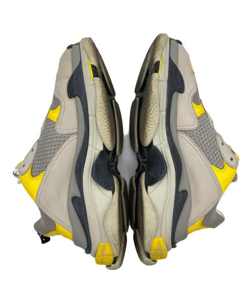 BALENCIAGA（バレンシアガ）BALENCIAGA (バレンシアガ) トリプルS グレー×イエロー サイズ:JP 27.5の古着・服飾アイテム