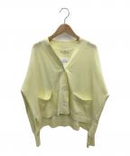 IENAイエナ）の古着「コットンVネックカーディガン」｜イエロー