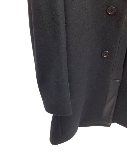 theory（セオリー）theory (セオリー) 比翼ウールコート ブラック サイズ:M 未使用品の古着・服飾アイテム