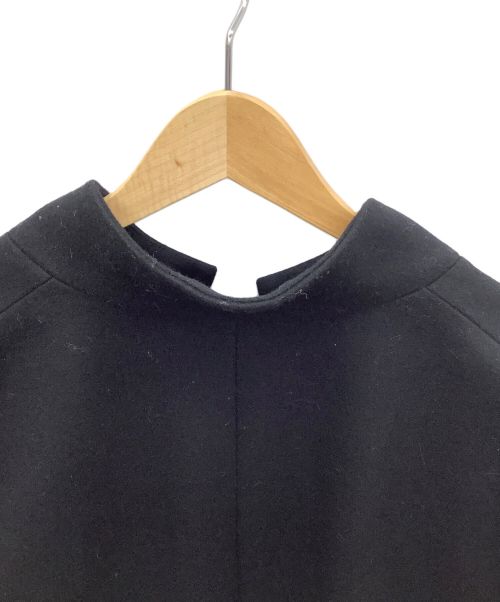 theory（セオリー）theory (セオリー) 比翼ウールコート ブラック サイズ:M 未使用品の古着・服飾アイテム