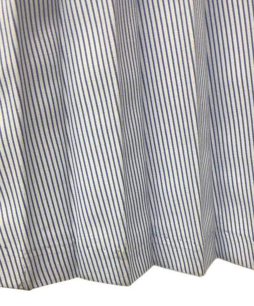 ELENDEEK（エレンディーク）ELENDEEK (エレンディーク) ストライプスイッチコンビスカート ベージュ×ブルー サイズ:02の古着・服飾アイテム