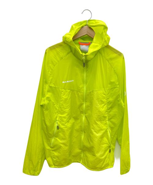 MAMMUT（マムート）MAMMUT (マムート) コンベイ ウィンドブレーカー フーデッド ジャケット 黄緑 サイズ:ASIA XLの古着・服飾アイテム
