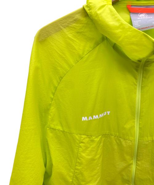 MAMMUT（マムート）MAMMUT (マムート) コンベイ ウィンドブレーカー フーデッド ジャケット 黄緑 サイズ:ASIA XLの古着・服飾アイテム