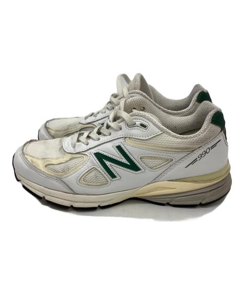 NEW BALANCE（ニューバランス）NEW BALANCE (ニューバランス) 990 v4 ホワイト サイズ:26.5cmの古着・服飾アイテム