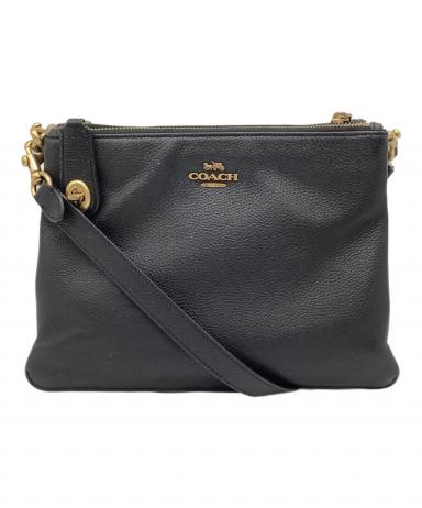 中古・古着通販】COACH (コーチ) ダブルジップショルダーバッグ