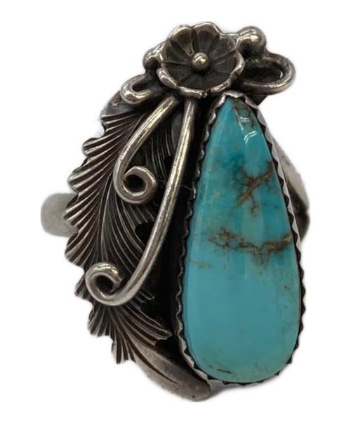 P.JHONSON（P.ジョンソン）P.JHONSON (P.ジョンソン) ﾘﾝｸﾞ　Turquoise stamped ring サイズ:なしの古着・服飾アイテム