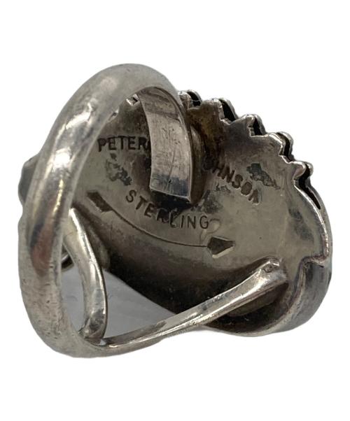 P.JHONSON（P.ジョンソン）P.JHONSON (P.ジョンソン) ﾘﾝｸﾞ　Turquoise stamped ring サイズ:なしの古着・服飾アイテム